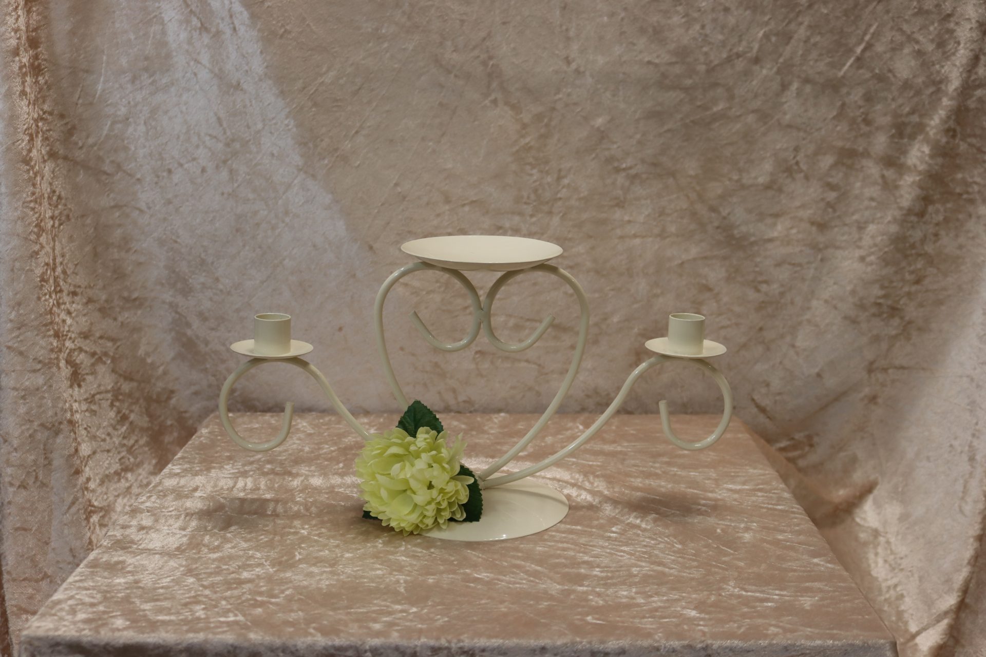 White Unity Candle Holder To Have & to Hold