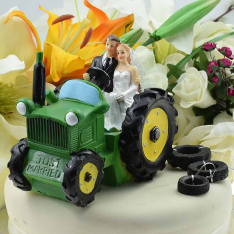 Green Tractor Cake Topper To Have & to Hold